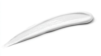 Obraz premium White cosmetic cream smear isolated on white background