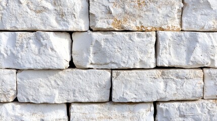 Fototapeta premium Exterior white stone wall texture