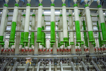 Mechanical equipment in spinning mill operation