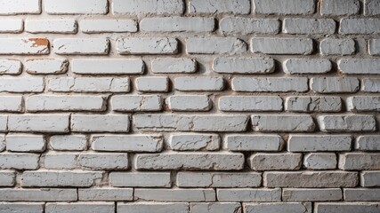 Obraz premium White background with brick texture. Generative AI.