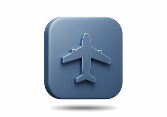 Fototapeta premium Flying Plane Icon - Modern, Minimalist Aircraft Symbol for Travel, Aviation, and Flight Concepts - Vector Illustration for Web, Apps, and Design