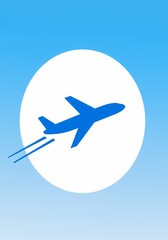 Flying Plane Icon - Modern, Minimalist Aircraft Symbol for Travel, Aviation, and Flight Concepts - Vector Illustration for Web, Apps, and Design