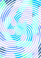 The background image is in blue tones. Alternate with straight lines, used in graphics.