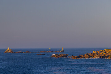 Fototapeta premium Landscape near Pointe de Landunvez, Landunvez, Finistere, Brittany, France