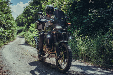 motorcycle on the road © Cihan