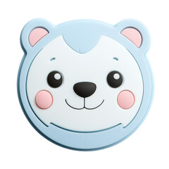 Cute Bear Face Design for Children's Merchandise and Decor