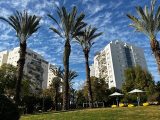 Modern residential area. Real estate agency, sale, rent. Construction mortgage and in Israel. Mashkanta