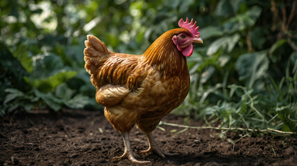 Fototapeta premium free range chicken