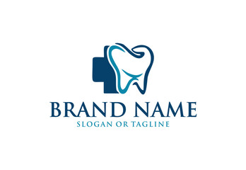 Dental healthy simple modern logo for company