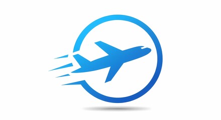 Flying Plane Icon - Modern, Minimalist Aircraft Symbol for Travel, Aviation, and Flight Concepts - Vector Illustration for Web, Apps, and Design