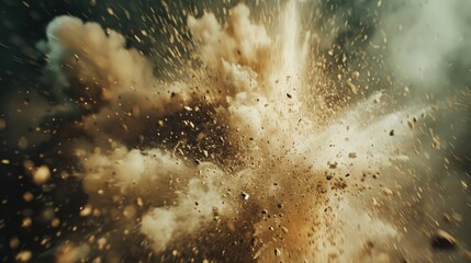 Detonation: A high-speed shockwave triggers an explosive reaction, igniting the material and causing a rapid, intense explosion, releasing significant energy.
