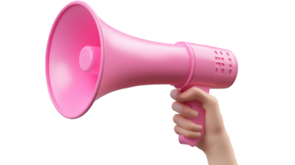 megaphone announcement concept isolated on white background 