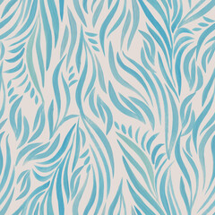 seamless pattern with blue waves