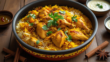 Indian chicken biryani