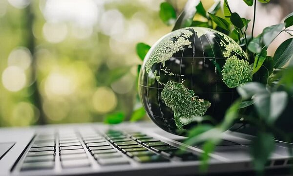 globe on computer keyboard