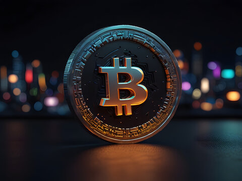 a stunning, highly detailed 3D illustration of the cryptocurrency coin named OXE, rendered in a vibrant and exaggerated style, with a phunky and cool aesthetic, showcasing a tilted facing view