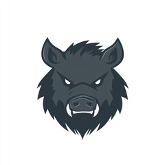 Obraz premium Wild boar head graphic design, logo, animal illustration, for branding, background use
