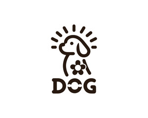 vector illustration of a cartoon dog