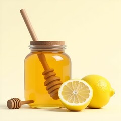 Healthy Honey Lemon Concept