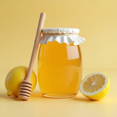 Natural Honey with Fresh Lemon