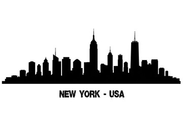 New York skyline, con tutti i grattacieli