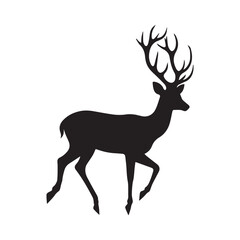 silhouette of a deer