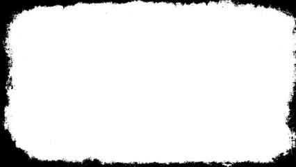 Grunge border frame. Rectangle border. Texture design element. 