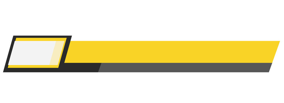 Yellow News Lower Third Title Frame Label Banner