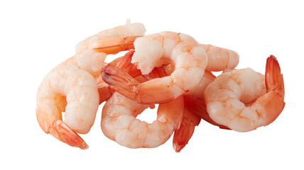 fresh shrimp cut out isolated transparent background