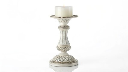 Fototapeta premium White Candle Holder