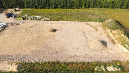 Construction site with cleared land. © AlexGo