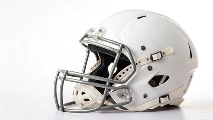 Fototapeta premium White Football Helmet