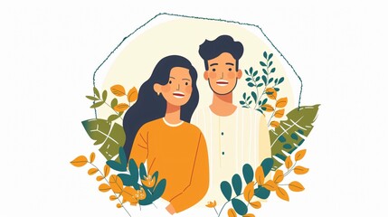 Happy Bhai Dooj: Cartoon Characters of Indian Brother and Sister