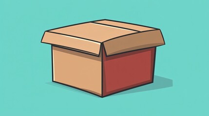 Gift Box Vector Icon Flat Cartoon Style