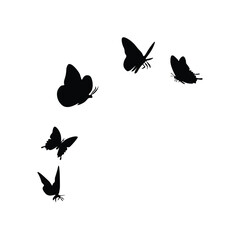 Butterfly silhouette