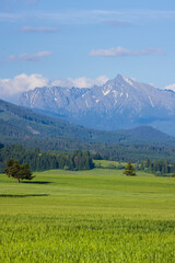 Fototapeta premium High Tatras with Krivan peak in spring time, Slovakia