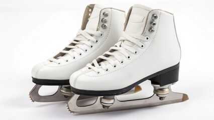 Pair of White Figure Skates