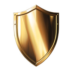 Transparent Background Gold Shield Emblem PNG
