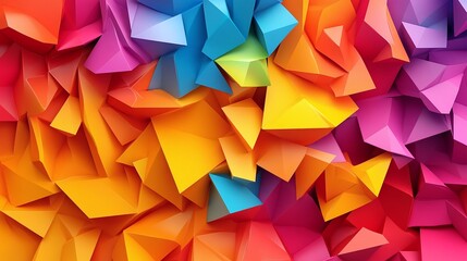 colorful 3d background low poly