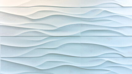 Fototapeta premium Abstract Textured Wall Panel Design with White Wavy Lines for Modern Architectural Interior