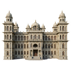 Fototapeta premium Ancient palace isolated on transparent background 