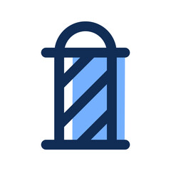 barber shop filled line icon