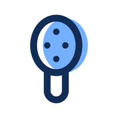 hair brush filled line icon