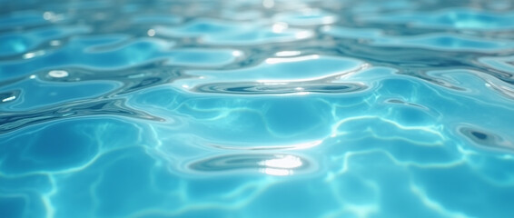Serene Blue Pool Water with Gentle Ripple Pattern