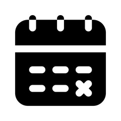 appointment glyph icon
