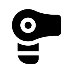 hair dryer glyph icon