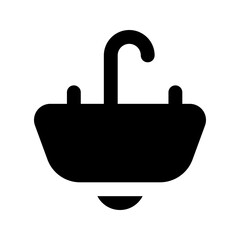 sink glyph icon
