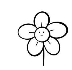 cute smile Daisy Flower