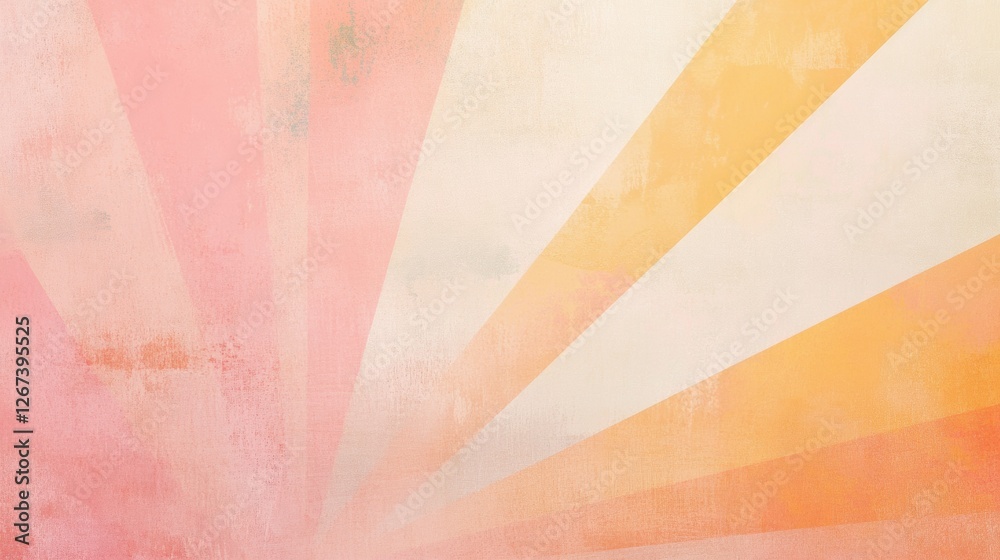 Fototapete vibrant rays of color spread across a canvas showcasing a warm sunrise atmosphere in an abstract sty