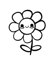 cute smile Daisy Flower